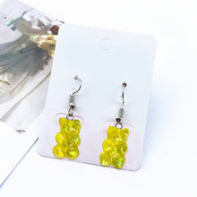 Load image into Gallery viewer, Cute Mini Gummy Bear Earrings Bear Earrings 1 Pair Creative Minimalism Cartoon Design Female Ear Hooks Danglers Jewelry Gift