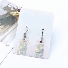 Load image into Gallery viewer, Cute Mini Gummy Bear Earrings Bear Earrings 1 Pair Creative Minimalism Cartoon Design Female Ear Hooks Danglers Jewelry Gift
