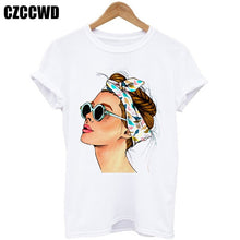 Load image into Gallery viewer, Casual T-Shirt Tops Harajuku Streetwear Short Sleeve O-Neck Tees Tshirt