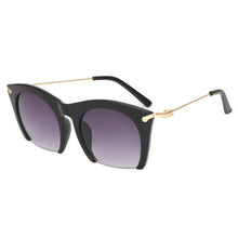 Load image into Gallery viewer, Semi-rimless Cat Eye Sun Glasses