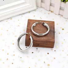 Load image into Gallery viewer, HUANZHI 2019 New Minimalist Gold Metal Large Circle Geometric Round Big Hoop Earrings for Women Girl Wedding Party Jewelry
