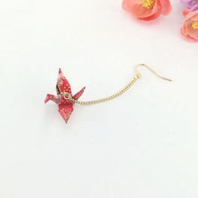 Load image into Gallery viewer, 8Seasons 1 PC Origami Women Drop Earrings Ethnic Washi Japanese Paper Crane Pendant Romantic Party Accessories Charms Gift
