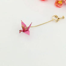Load image into Gallery viewer, 8Seasons 1 PC Origami Women Drop Earrings Ethnic Washi Japanese Paper Crane Pendant Romantic Party Accessories Charms Gift
