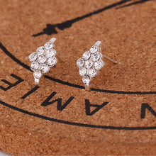 Load image into Gallery viewer, Women Exquisite Small Stud Earrings Crystal Simlated Pearl Earring For Women Fashion Jewelry pendientes Oorbellen Brincos
