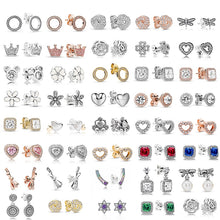 Load image into Gallery viewer, 31 Styles Luxurious CZ Stud Earrings Personality Love  Heart Fine Earrings for Woman Girls Christmas Jewelry Gift Dropshipping
