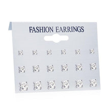 Load image into Gallery viewer, FNIO Women's Stud Earrings Crystal Pearl Earrings Set For Women Crystal Gold Silver Color Small Earrings Boho Jewelry 2020 New
