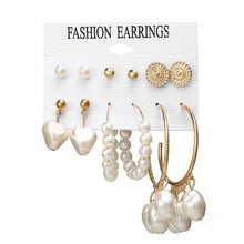 Load image into Gallery viewer, 2020 Women Earrings Set Acrylic Pearl Earrings For Women Acrylic Earrings New Set Bohemian Leopard Tassel Stud Earrings Jewelry
