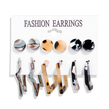 Load image into Gallery viewer, 2020 Women Earrings Set Acrylic Pearl Earrings For Women Acrylic Earrings New Set Bohemian Leopard Tassel Stud Earrings Jewelry
