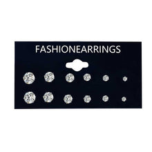 Load image into Gallery viewer, EN 12 Pairs Flower Women'S Earrings Set Pearl Crystal Stud Earrings Boho Geometric Tassel Earrings For Women 2020 Jewelry Gift

