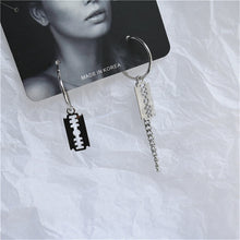 Load image into Gallery viewer, Punk Cheap Sliver Handcuffs Blade Gun Drop Earrings Creativity Jewelry Accessories Women Simple Fashion Cool Wholesale Pistols

