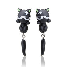 Load image into Gallery viewer, Luokey Cute Animal Earrings For Women Hanging 3D Cartoon Lovely Dog Stud Earrings Flower Panda Polymer Clay Girls Earing Jewelry

