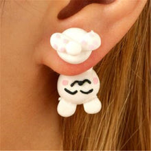 Load image into Gallery viewer, Luokey Cute Animal Earrings For Women Hanging 3D Cartoon Lovely Dog Stud Earrings Flower Panda Polymer Clay Girls Earing Jewelry
