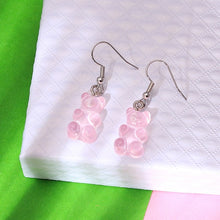 Load image into Gallery viewer, 1 Pair Creative Cute Mini Gummy Bear Earrings Minimalism Cartoon Design Female Ear Hooks Danglers Jewelry Gift
