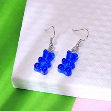 Load image into Gallery viewer, 1 Pair Creative Cute Mini Gummy Bear Earrings Minimalism Cartoon Design Female Ear Hooks Danglers Jewelry Gift
