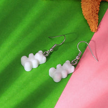 Load image into Gallery viewer, 1 Pair Creative Cute Mini Gummy Bear Earrings Minimalism Cartoon Design Female Ear Hooks Danglers Jewelry Gift

