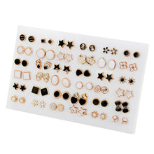 Load image into Gallery viewer, 2020 New Statement Mixed Crystal Rhinestone Pearl Stud Earrings For Women Trendy Resin Flower Heart Shape Wedding Earrings Gift
