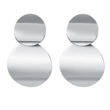 Load image into Gallery viewer, POXAM New Korean Statement Round Earrings For Women Geometric Gold Shell Fluff Dangle Drop Earrings Brincos 2020 Fashion Jewelry
