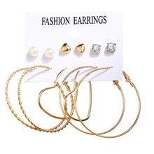 Load image into Gallery viewer, 2020 Women Earrings Set Acrylic Pearl Earrings For Women Acrylic Earrings New Set Bohemian Leopard Tassel Stud Earrings Jewelry
