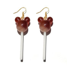 Load image into Gallery viewer, Earring For Women Resin Lollipop Drop Earrings Children Jewelry Custom Made Handmade Cute Girls Cotton Candy Gift
