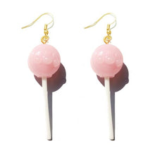 Load image into Gallery viewer, Earring For Women Resin Lollipop Drop Earrings Children Jewelry Custom Made Handmade Cute Girls Cotton Candy Gift
