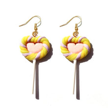 Load image into Gallery viewer, Earring For Women Resin Lollipop Drop Earrings Children Jewelry Custom Made Handmade Cute Girls Cotton Candy Gift
