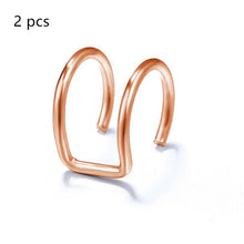 Load image into Gallery viewer, 5Pcs/Set Ear Cuff Gold Leaves Non-Piercing Ear Clips Fake Cartilage Earring Jewelry For Women Men

