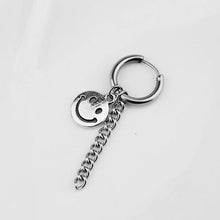 Load image into Gallery viewer, SOHOT Hot Dangle Long Tassel Unisex Hoop Earrings Punk Metal Jewelry Brincos Silver Color Star Cross Pendant Exaggerate Design
