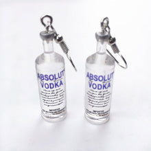 Load image into Gallery viewer, Creative Cool Vodka Bottle Drop Earrings for Women Girl 2019 Funny Drinking Style Cartoon Transparent Bottle Dangle Earrings
