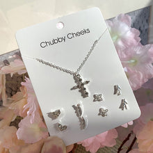 Load image into Gallery viewer, Luokey City 2020 Fashion Korean Stud Earrings For Women New Small Heart Moon Star Pearl Earrings Set Wedding Jewelry Accessories

