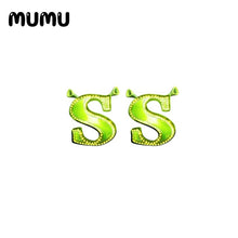 Load image into Gallery viewer, 2020 New Shrek Stud Earring Cartoon Shrek Acrylic Earring Epoxy Resin Handcraft Jewelry Fashion Earrings

