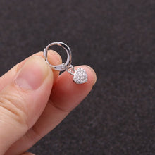 Load image into Gallery viewer, 1PC Ear Piercing Jewelry Cross Star Love Heart 20G Gold Hoop With Cz Pendant Cartilage Helix Rook Earring
