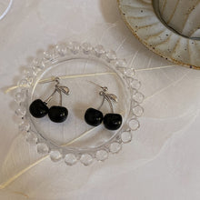 Load image into Gallery viewer, AOMU 2020 New Japan Korean Cherry Fruit Shaped Drop Earrings For Women Sweet Girls Cute Brincos Line Pendientes Jewelry Gifts
