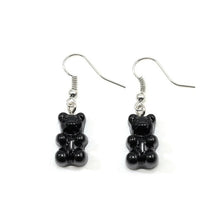 Load image into Gallery viewer, originality statement minimalist dangle earring jelly Polychromatic Bear drop earrings fashion minimalist stud earings for women
