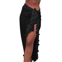 Load image into Gallery viewer, 2020 One Piece Women Beach Skirt Ruffles Sarong Bikini Beach Cover Up Chiffon Wrap Skirts Swimwear Summer Bathing Suit Swimsuits
