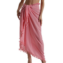 Load image into Gallery viewer, 2020 One Piece Women Beach Skirt Ruffles Sarong Bikini Beach Cover Up Chiffon Wrap Skirts Swimwear Summer Bathing Suit Swimsuits
