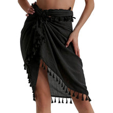 Load image into Gallery viewer, 2020 One Piece Women Beach Skirt Ruffles Sarong Bikini Beach Cover Up Chiffon Wrap Skirts Swimwear Summer Bathing Suit Swimsuits
