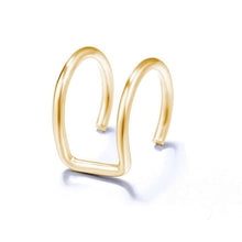Load image into Gallery viewer, VAGZEB 5pcs/set 2020 Fashion Gold Color Ear Cuffs Leaf Clip Earrings for Women Climbers No Piercing Fake Cartilage Earring
