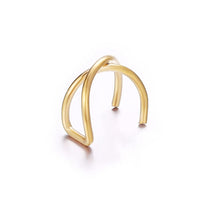 Load image into Gallery viewer, VAGZEB 5pcs/set 2020 Fashion Gold Color Ear Cuffs Leaf Clip Earrings for Women Climbers No Piercing Fake Cartilage Earring
