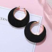 Load image into Gallery viewer, POXAM New Korean Statement Earrings for women Black Cute Arcylic Geometric Dangle Drop Gold Earings Brincos 2020 Fashion Jewelry
