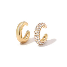 Load image into Gallery viewer, Punk Rock Gold Color Clip Earrings No Piercing Trendy Link Chain Earcuffs Statement Cartilage Earrings for Women Party Jewelry
