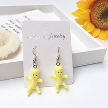 Load image into Gallery viewer, 2020 Funny Baby Doll Shape Colorful Dangle Earrings For Women Girl Creative Harajuku Cool Drop Earrings Party Statement Jewelry
