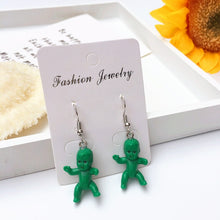 Load image into Gallery viewer, 2020 Funny Baby Doll Shape Colorful Dangle Earrings For Women Girl Creative Harajuku Cool Drop Earrings Party Statement Jewelry
