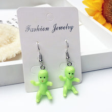 Load image into Gallery viewer, 2020 Funny Baby Doll Shape Colorful Dangle Earrings For Women Girl Creative Harajuku Cool Drop Earrings Party Statement Jewelry
