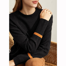 Load image into Gallery viewer, Amii spring semi-turtleneck knit sweater women causal oneck full sleeves loose pullover tops 11930334
