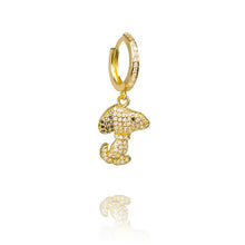Load image into Gallery viewer, 1 pcs INS New rainbow zircon earrings for women dropping Hoop earrings crystal butterfly heart shell Bohemia jewelry gifts
