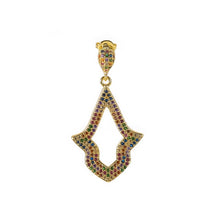 Load image into Gallery viewer, 1 pcs INS New rainbow zircon earrings for women dropping Hoop earrings crystal butterfly heart shell Bohemia jewelry gifts
