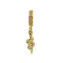 Load image into Gallery viewer, 1 pcs INS New rainbow zircon earrings for women dropping Hoop earrings crystal butterfly heart shell Bohemia jewelry gifts
