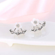 Load image into Gallery viewer, Korean Rhinestone Earrings Jewelry Crown Geometric Round Stud Earrings For Women Simple Bar Flower Earing Ear Climber Girls

