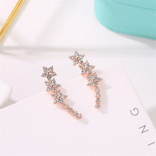 Load image into Gallery viewer, Korean Rhinestone Earrings Jewelry Crown Geometric Round Stud Earrings For Women Simple Bar Flower Earing Ear Climber Girls
