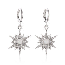 Load image into Gallery viewer, Retro Crystal Sun Flower Pendant Earrings Bohemian Tendy Earrings Temperament Women's Earrings Jewelry

